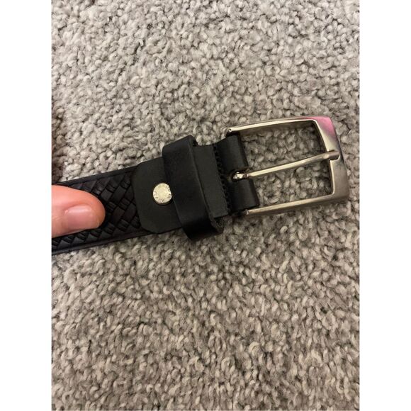 Vera Pelle Genuine Leather Made in Italy 10/30 Black Leather Belt main image 4